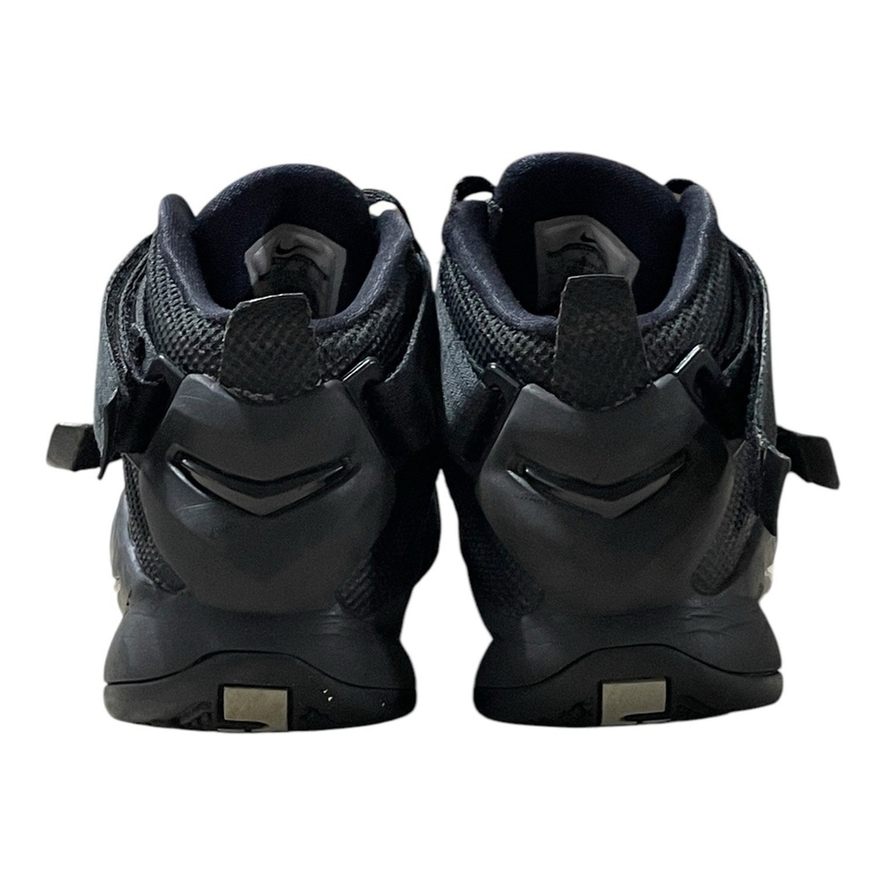 Nike LeBron Soldier Kids 7Y Basketball Shoe Black Adjustable High Top 776471-001 - Picture 7 of 12